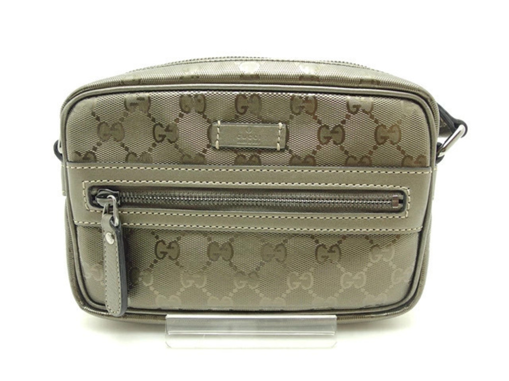 Gucci Bag Shoulder GG Imprime Khaki Green